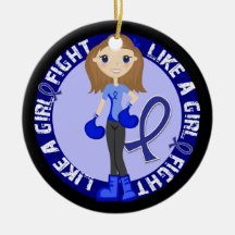 Fight Like A Girl 31.8 Rheumatoid Arthritis RA Christmas Ornament