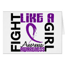 Fight Like A Girl 3.3 Anorexia Greeting Card