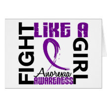 Fight Like A Girl 3.3 Anorexia Greeting Cards