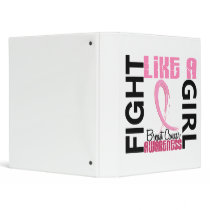 Fight Like A Girl 3.3 Breast Cancer 3 Ring Binder