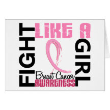 Fight Like A Girl 3.3 Breast Cancer Greeting Cards