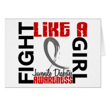 Fight Like A Girl 3.3 Juvenile Diabetes Cards