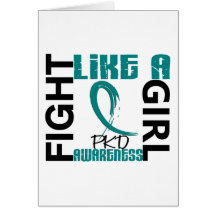 Fight Like A Girl 3.3 PKD Greeting Cards