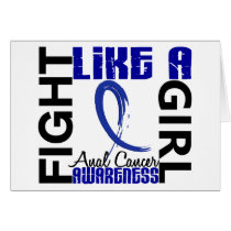Fight Like A Girl 3.3 Rectal / Anal Cancer Cards