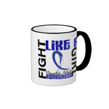 Fight Like A Girl 3.3 Rheumatoid Arthritis Coffee Mugs