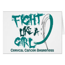 Fight Like A Girl 5.3 Cervical Cancer Card