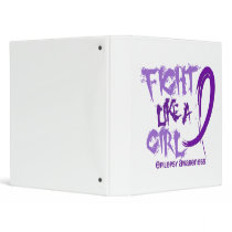 Fight Like A Girl 5.3 Epilepsy Vinyl Binders