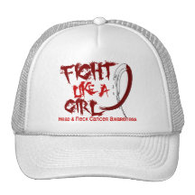 Fight Like A Girl 5.3 Head And Neck Cancer Mesh Hat