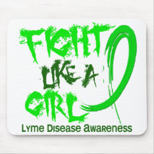 Fight Like A Girl 5.3 Lyme Disease Mouse Pad