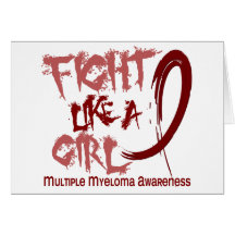 Fight Like A Girl 5.3 Multiple Myeloma Greeting Cards