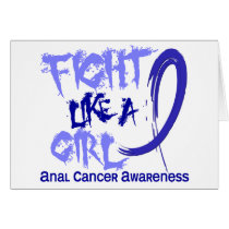 Fight Like A Girl 5.3 Rectal / Anal Cancer Cards