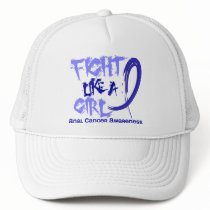 Fight Like A Girl 5.3 Rectal / Anal Cancer Trucker Hats