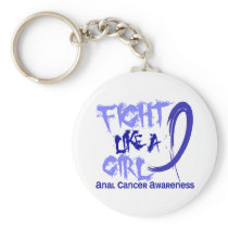 Fight Like A Girl 5.3 Rectal / Anal Cancer Key Chains