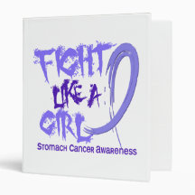 Fight Like A Girl 5.3 Stomach Cancer 3 Ring Binder