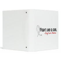 Fight Like A Girl 6.3 Lung Cancer binders by awarenessgifts Fight Like A Girl 6.3 Lung Cancer binders