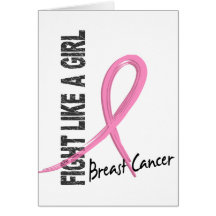 Fight Like A Girl 7.2 Breast Cancer Greeting Card