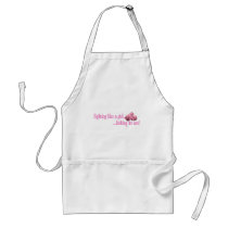 Fight like a girl against Breast Cancer aprons