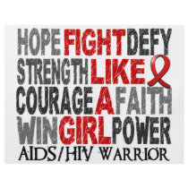 Fight Like A Girl AIDS 23.4 Flyer Design