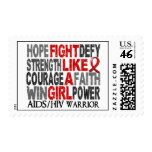 Fight Like A Girl AIDS 23.4 Postage