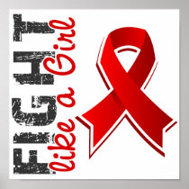 Fight Like A Girl AIDS 28.8 Posters