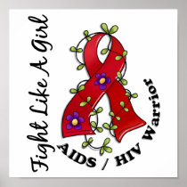 Fight Like A Girl AIDS 29.4 Poster