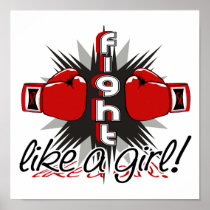 Fight Like A Girl AIDS 32.8 Print