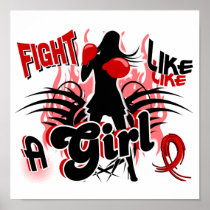Fight Like A Girl AIDS 35.8 Print