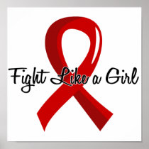 Fight Like A Girl AIDS 41.8 Poster