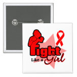 Fight Like a Girl - AIDS buttons