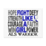 Fight Like A Girl ALS 23.4 Post Card