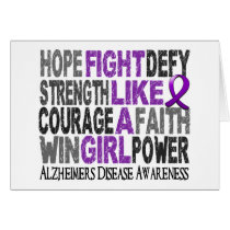 Fight Like A Girl Alzheimer's Disease 23.3 Cards