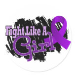 Fight Like A Girl Anorexia 17.8 Round Sticker