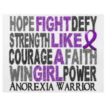 Fight Like A Girl Anorexia 23.4 Personalized Flyer