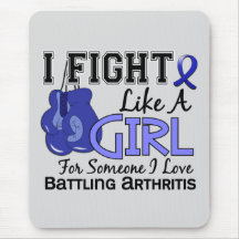 Fight Like A Girl Arthritis 15.6 Mouse Pad