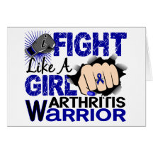 Fight Like A Girl Arthritis 20.2 Greeting Card