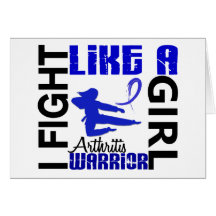 Fight Like A Girl Arthritis 3.2 Greeting Card