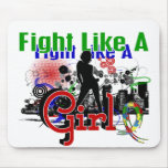 Fight Like A Girl Autism 30.8 Mousepad