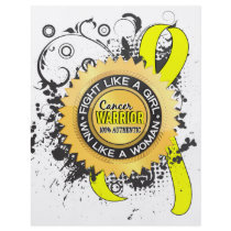 Fight Like a Girl Bladder Cancer 39 Custom Flyer