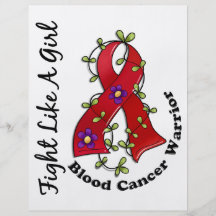 Fight Like A Girl Blood Cancer 29.4 Flyer Design
