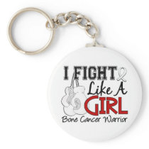 Fight Like A Girl Bone Cancer 15.2 Key Chains