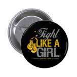 Fight Like a Girl Boxing - Appendix Cancer buttons