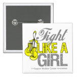 Fight Like a Girl Boxing - Bladder Cancer buttons