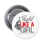 Fight Like a Girl Boxing - Brain Cancer buttons
