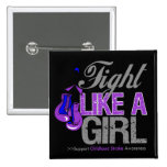 Fight Like a Girl Boxing - Childhood Stroke buttons