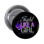 Fight Like a Girl Boxing - Childhood Stroke buttons