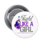 Fight Like a Girl Boxing - Childhood Stroke buttons