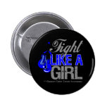 Fight Like a Girl Boxing - Colon Cancer buttons
