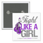 Fight Like a Girl Boxing - Crohns Disease buttons