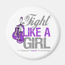 Fight Like a Girl Boxing - Lupus Magnet