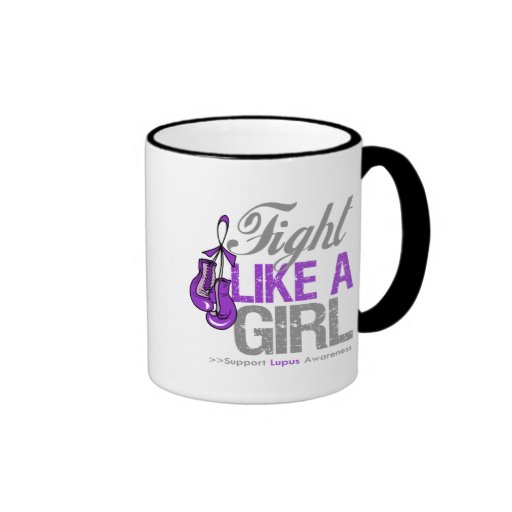 Fight Like a Girl Boxing - Lupus Mugs